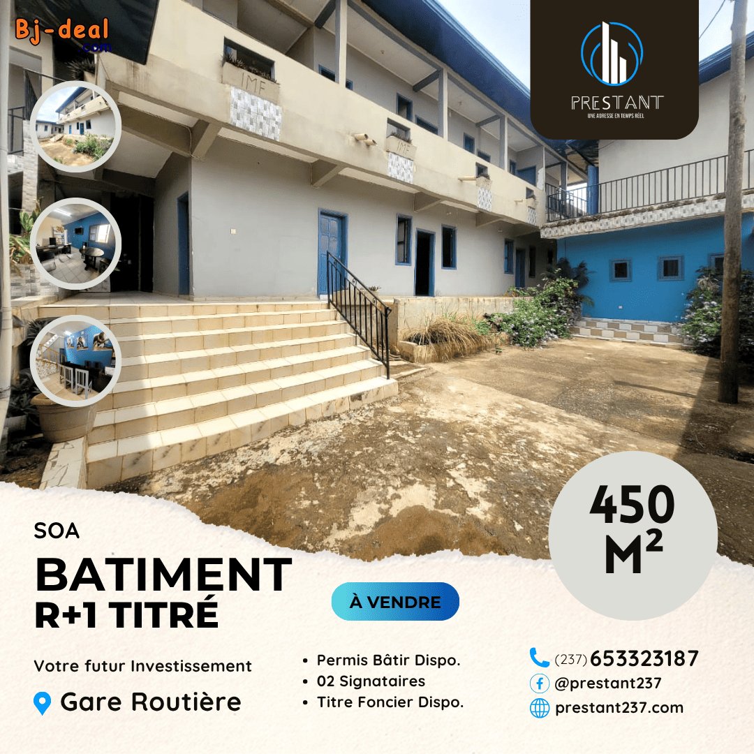 Main image of Magnifique Immeuble R+1 à vendre sur 450m2 à Soa