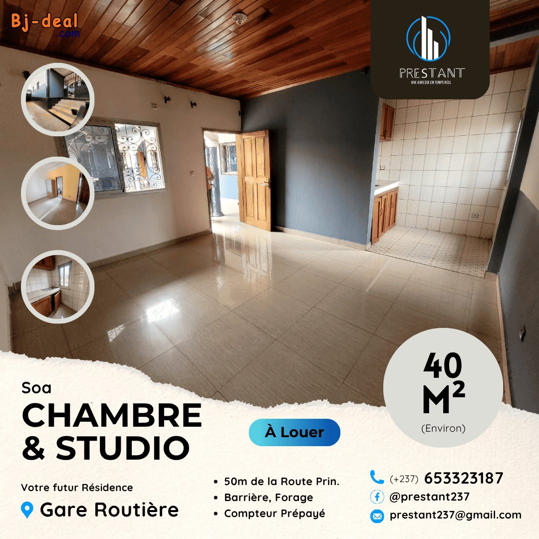 Main image of Chambre et Studio Bon Standing Neufs à louer à Soa