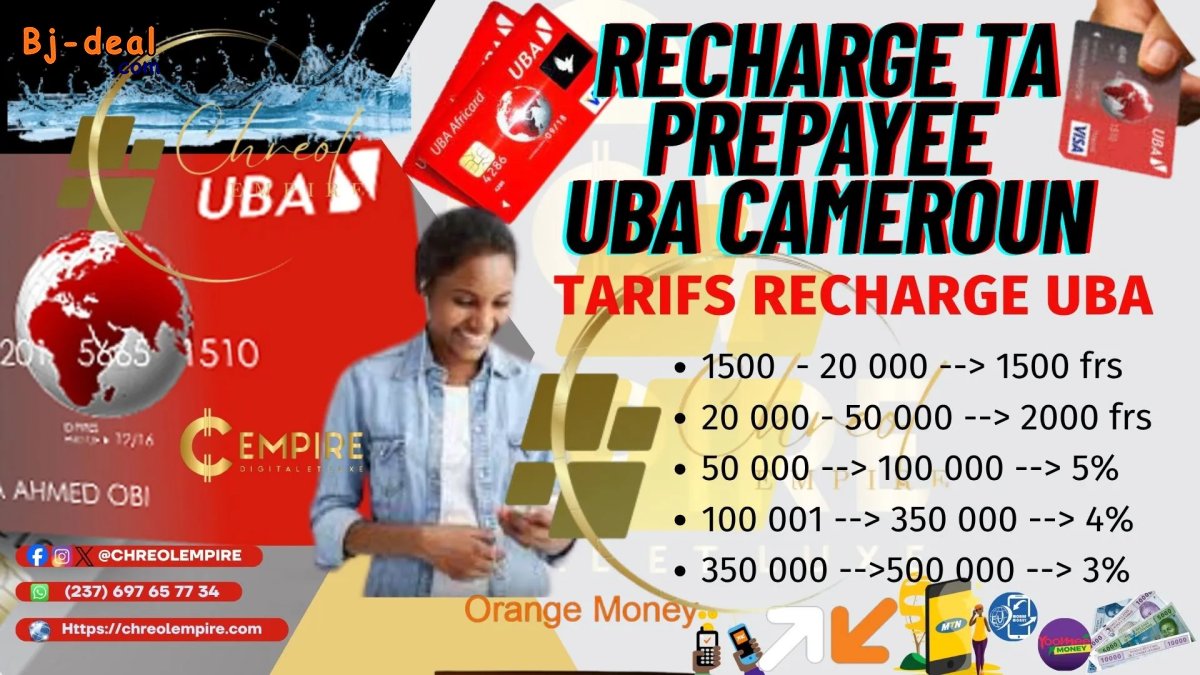 Image principale de ACHÈTE RECHARGE UBA CAMEROUN chez CHREOL EMPIRE promo AVRIL