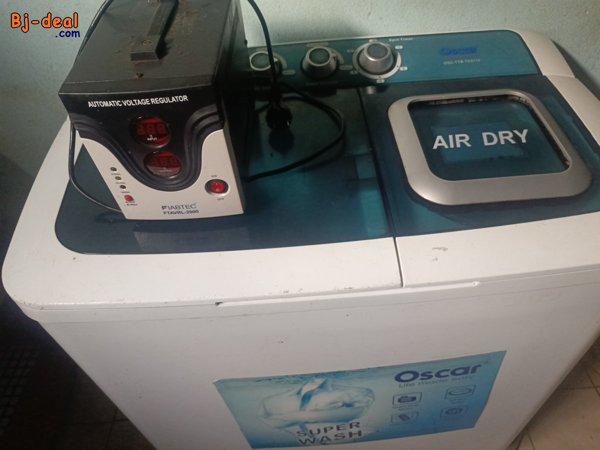 Main image of Lave-linge 8kg + Régulateur Offert + LIVRAISON GRATUITE