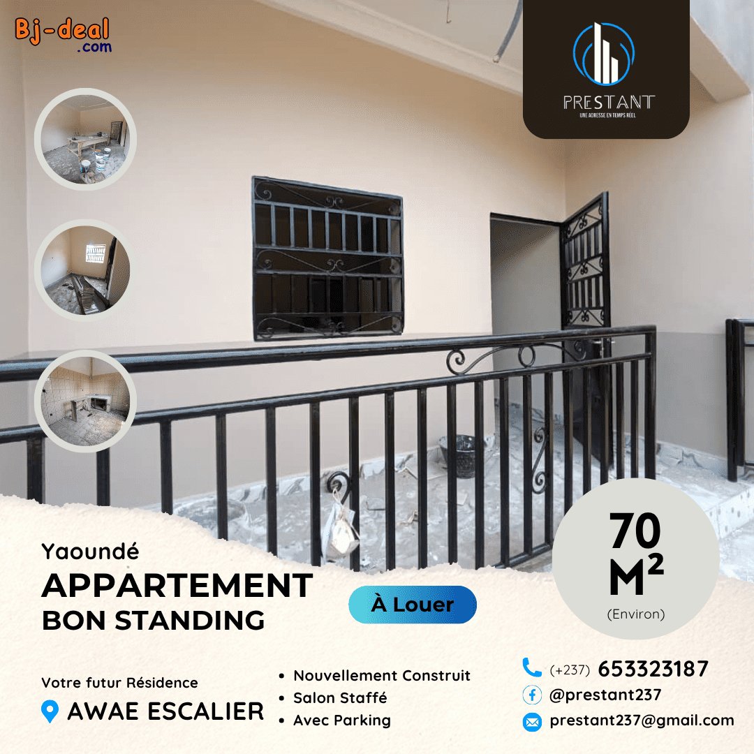 Image principale de Magnifique Appartement Bon Standing Neuf à louer à Awae Escalier