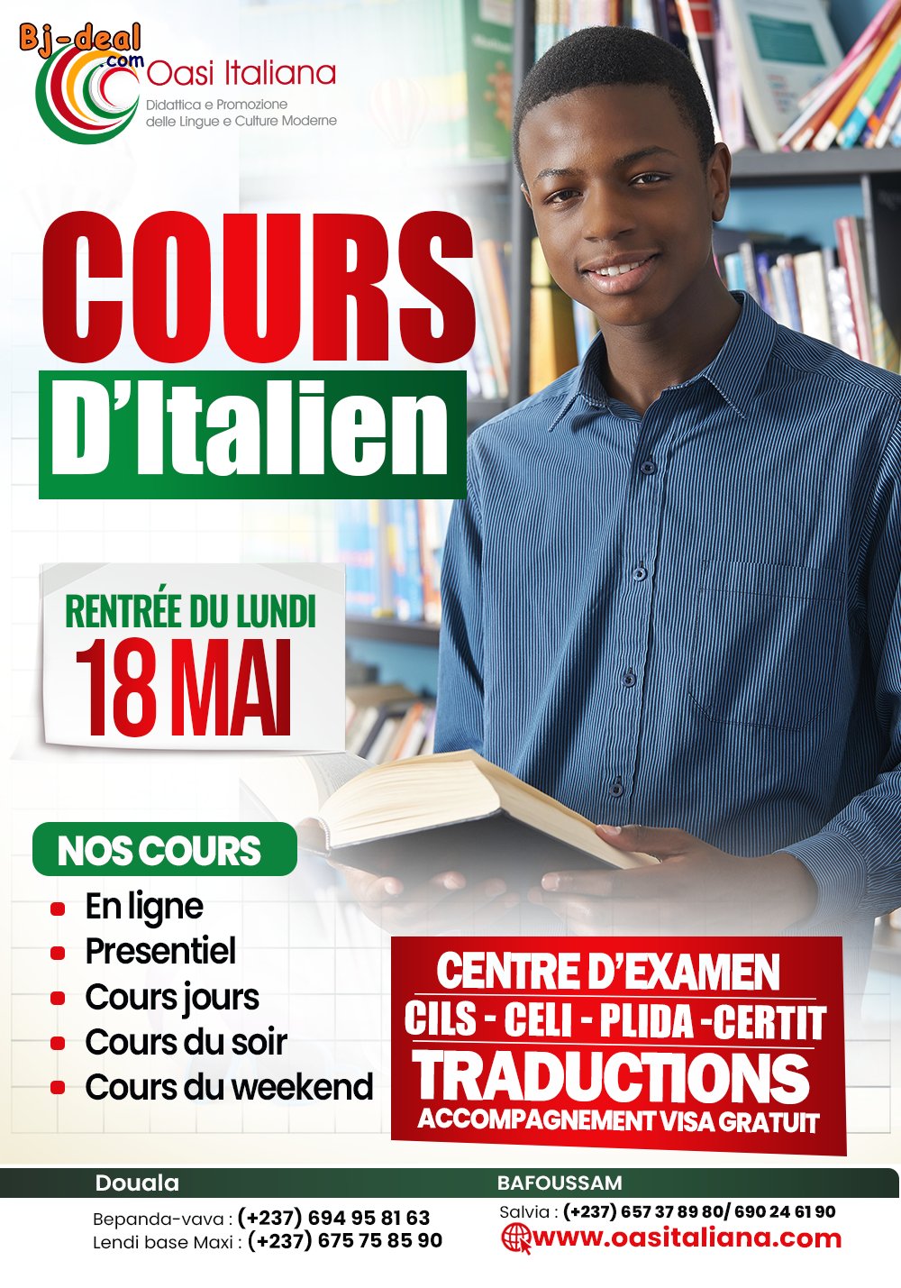 Image principale de Cours Italien à Oasi italiana