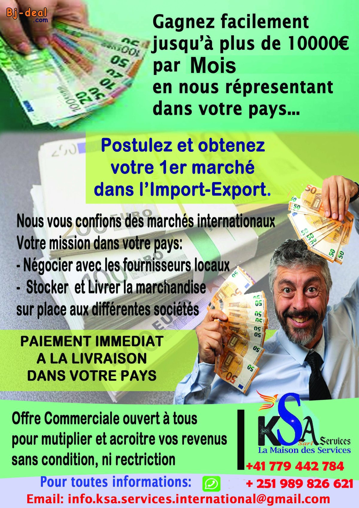 Image principale de Offre de partenariat et opportunité financière a saisir