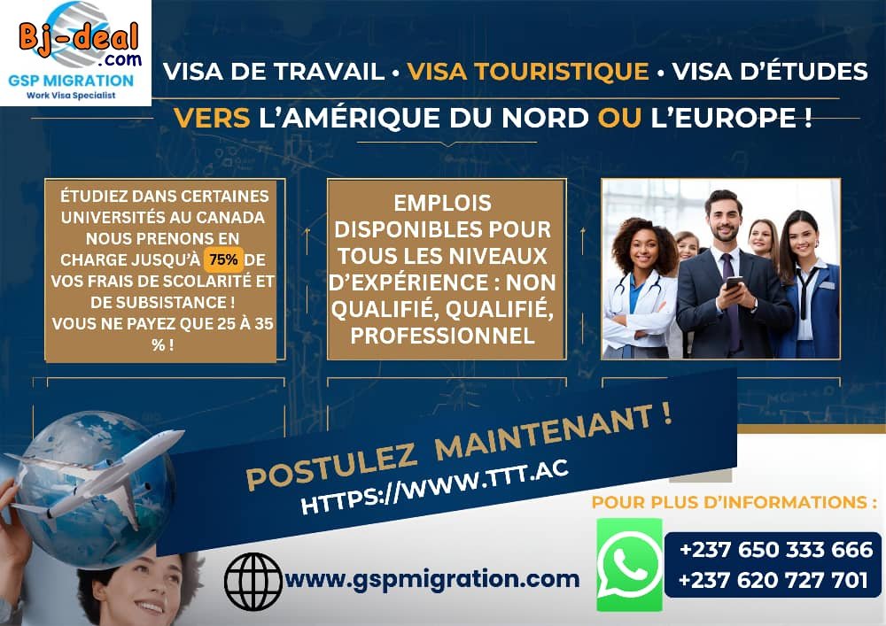 Image principale de YOUR TRUSTED PARTNER FOR JOBS VISAS AND UNIVERSITY ADMISSIONS