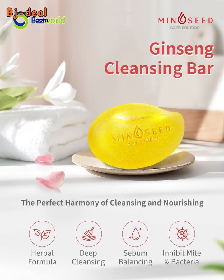 Image principale de SAVON MINOSEED BARRE NETTOYANTE AU GINSENG