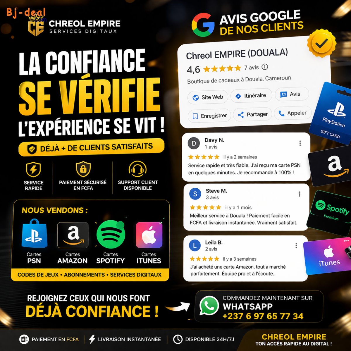 Image principale de Carte cadeau PSN rapidement et sans stress Mobile money Cameroun