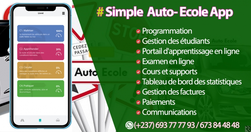 Main image of Simple Driving School Management System