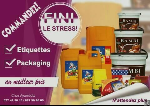 Image principale de VOS ETIQUETTES PROFESSIONNELS CHEZ AYOMEDIA YAOUND