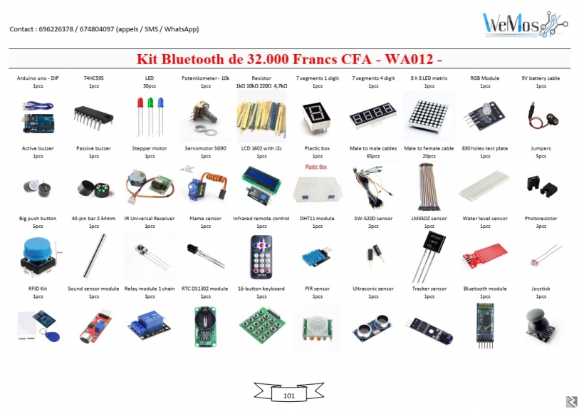 Image principale de Vente de KIT ARDUINO modules shield composant