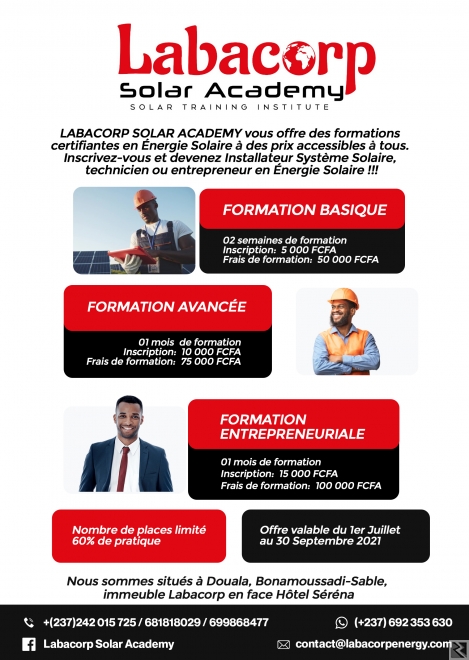 Main image of Offre de Formation en Energie Solaire