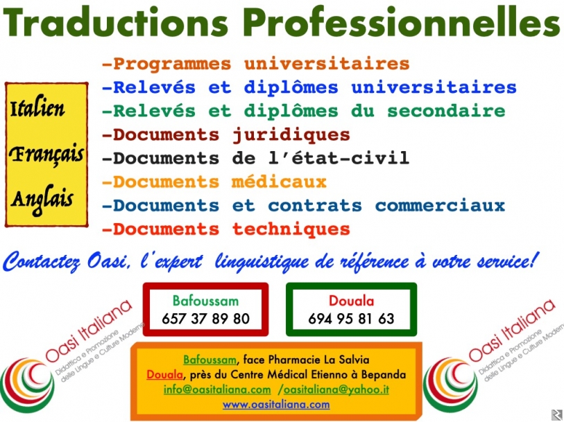 Main image of TRADUCTIONS PROFESSIONNELLES A OASI