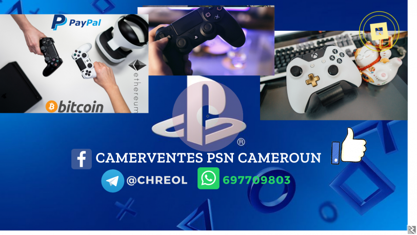 Image principale de recharge PSN Au Cameroun achete code psn au Camer