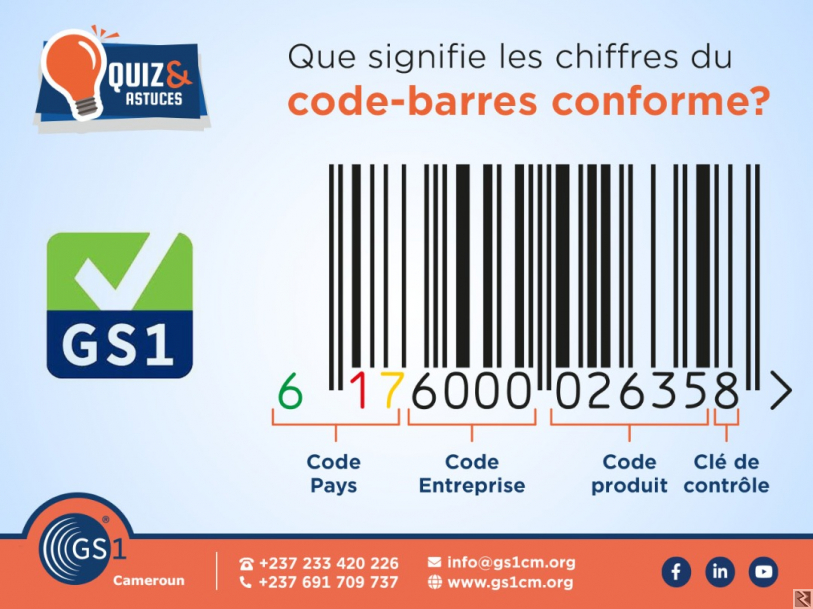 Main image of code barre cameroun barcode cameroon