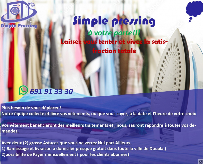 Main image of SIMPLE PRESSING PROCHE DE VOUS