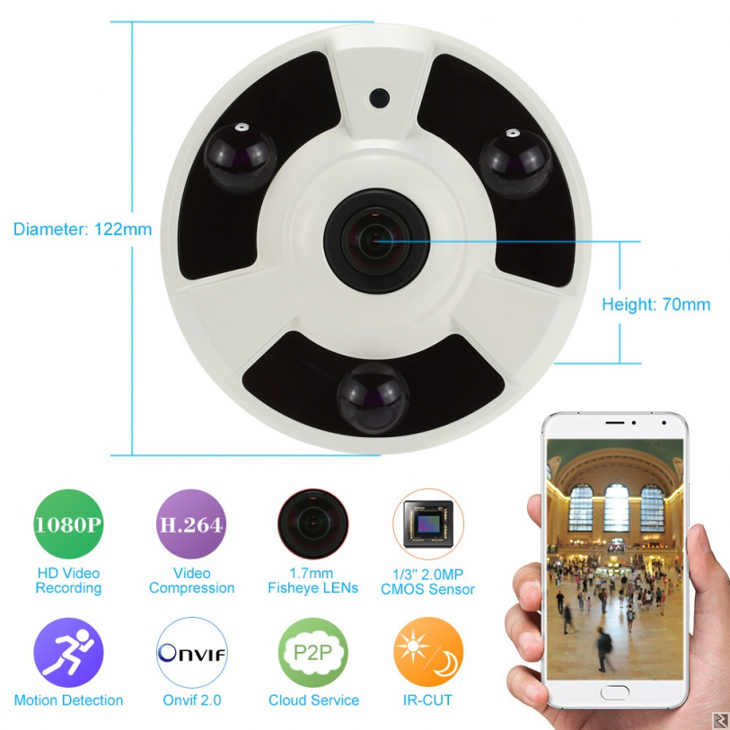 Image principale de CAMERA DE SURVEILLANCE 360 DEGRE