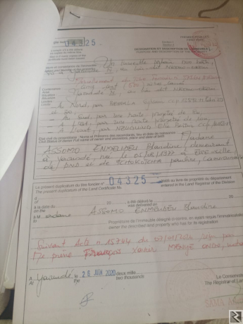 Main image of Terrain titré à  vendre à  la maetur Biteng