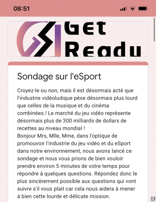 Main image of Sondage sur le jeu vidéo et Esport 2022