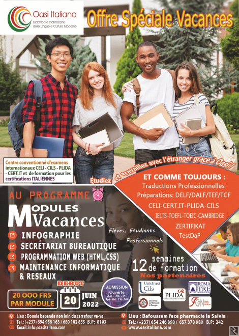 Main image of VACANCES UTILES  COURS ANGLAIS ET ITALIEN