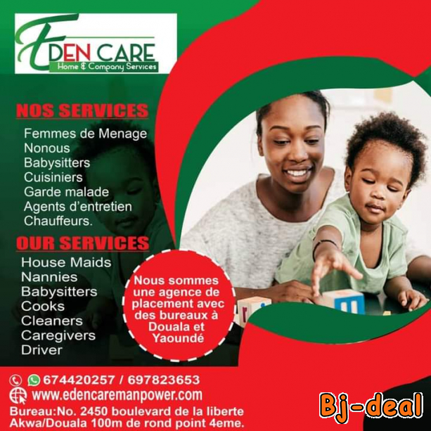 Image principale — Maid and Nanny Placement agency Cameroon