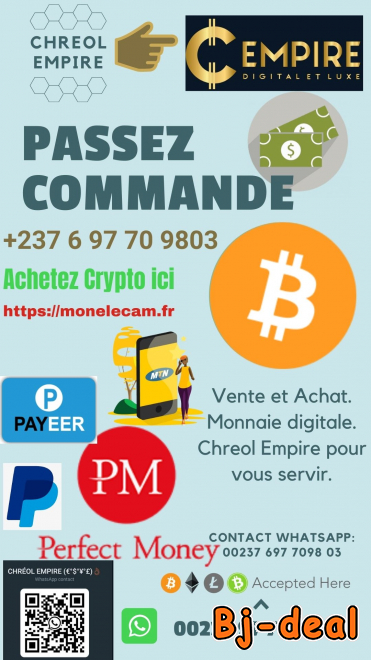 Main image of Achetez Bitcoin  PErFECTMONEY Au Cameroun Fiable