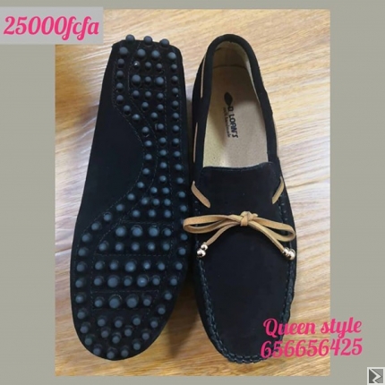 Main image of mocassins en cuir et daim