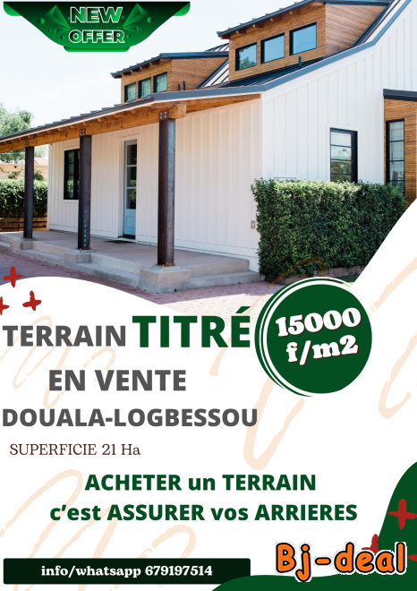 Main image of Terrain a vendre Douala-Logbessou
