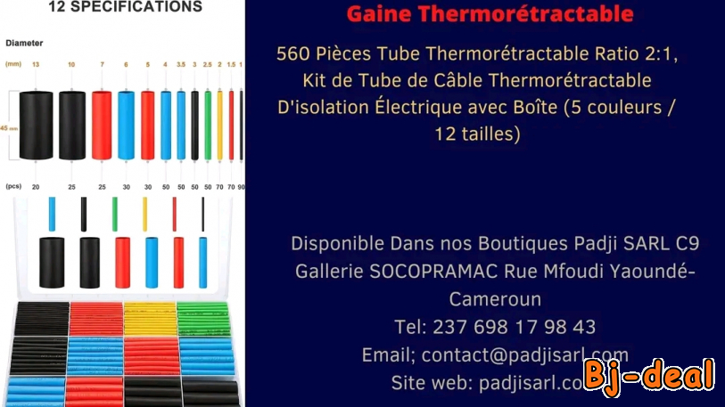 Image principale de Gaine thermo rétractable d'isolation de câbles