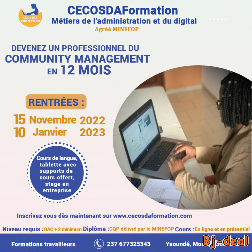 Main image of Devenez professionnel du Community Management