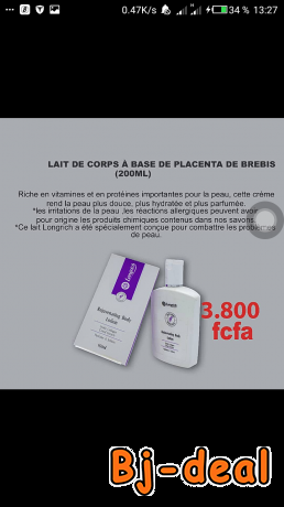 Image principale de Laid de corps à base de placenta de brebis