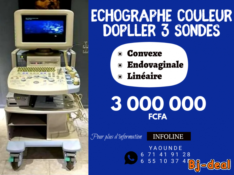Image principale de ECHOGRAPHE COULEUR DOPLLER 3 SONDES