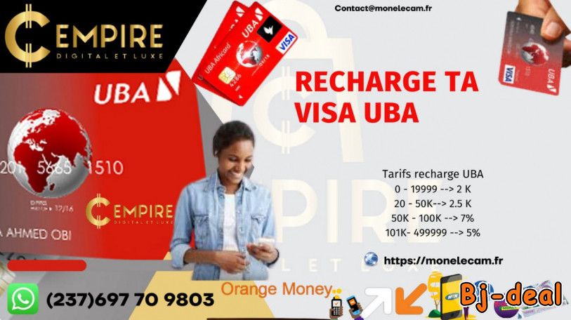Main image of Recharge carte UBA change coupons PCS MasterCard