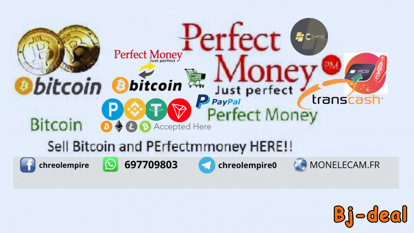 Main image of Achat vente Bitcoin PErFECTMONEY Au Cameroun