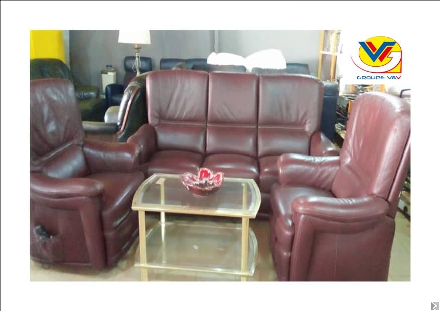 Main image of Salon en cuir 100 %. 2