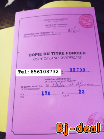 Main image of Terrains titré à Yaoundé