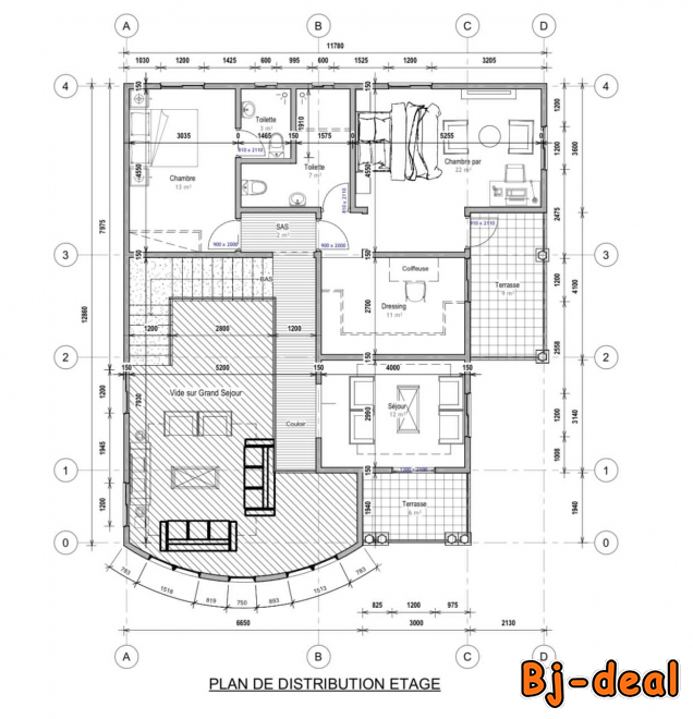 Main image of Duplex titré inachevé sur 1000m2 à vendre