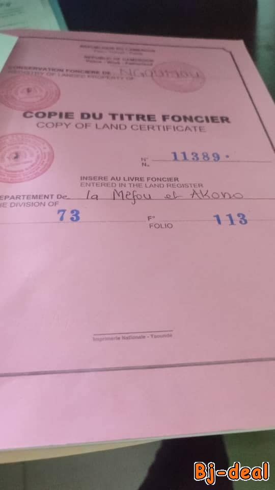 Main image of Terrain titré à vendre à Mbankomo