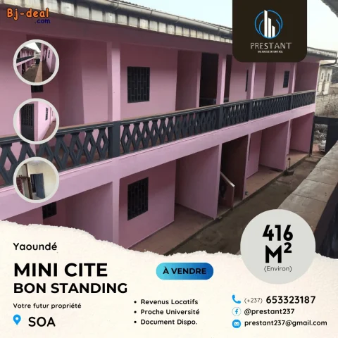 Image principale — Immeuble Mini Cité R+1 de 416m à vendre à Soa