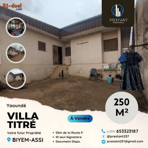 Main image — Villa Bien Placée à vendre sur 250m à Biyem-Assi