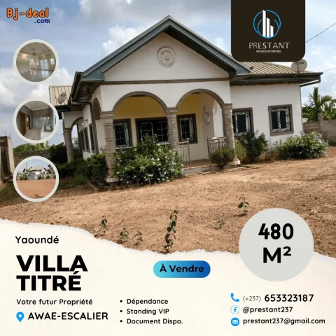 Main image — Somptueux Villa VIP à vendre sur 480m à Awae Escalier