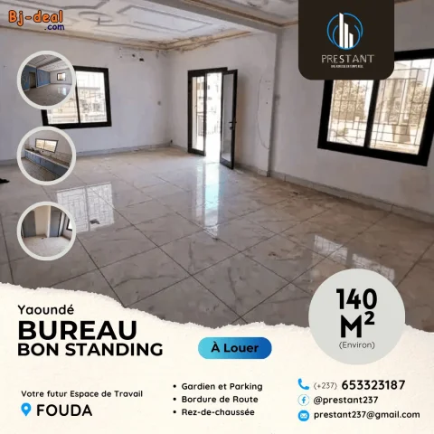 Image principale — Vaste Bureau Bon Standing en Appartement à louer à Fouda