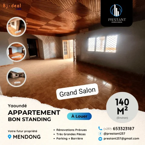 Main image — Très Grand Appartement 4Chamb Bon Standing à louer à Mendong
