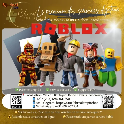 Main image — Achete tes ROBLOX et ROBUX chez CHREOL EMPIRE