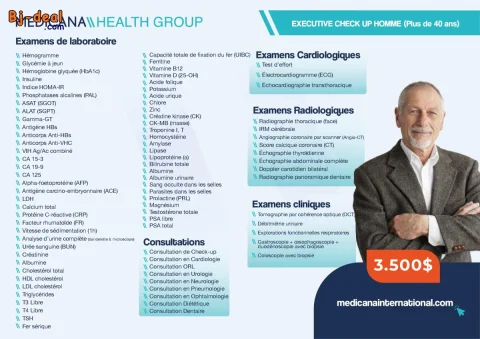 Main image — Check-up Premium Homme 40 ans La liste exhaustive de ce qui se fait de mieux