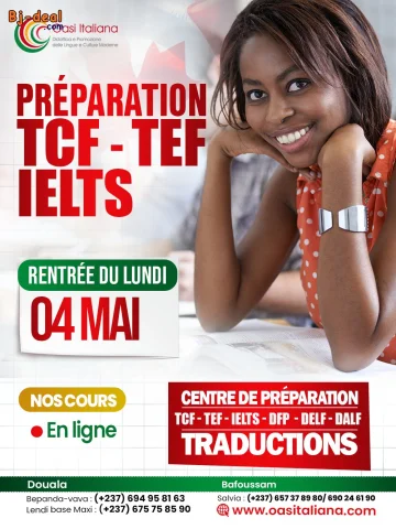 Image principale — PRÉPARATION TCF TEF IELTS TOEFL TOIEC CAMBRIDGE
