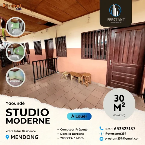 Image principale — 03 Studios Modernes à louer à Mendong