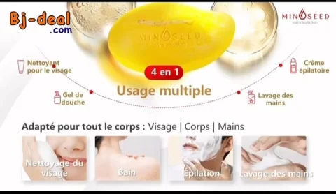 Image principale — SAVON MINOSEED BARRE NETTOYANTE AU GINSENG
