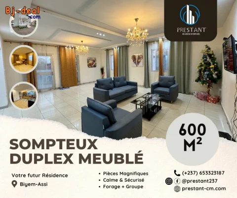 Image principale — Somptueux Duplex Meublé de 600m2 à Biyem-Assi