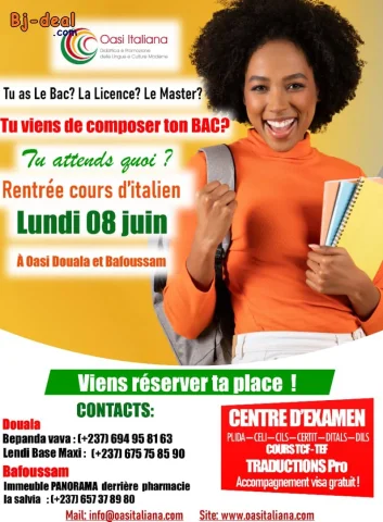 Image principale — Nouveaux et futurs bacheliers nouvelle rentrée cours italien