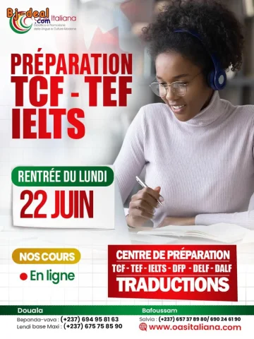 Image principale — Préparation TCF TEF IELTS TOEFL TOIEC CAMBRIDGE