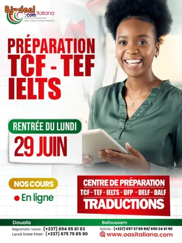 Image principale — Préparation TCF TEF IELTS TOEFL TOIEC CAMBRIDGE